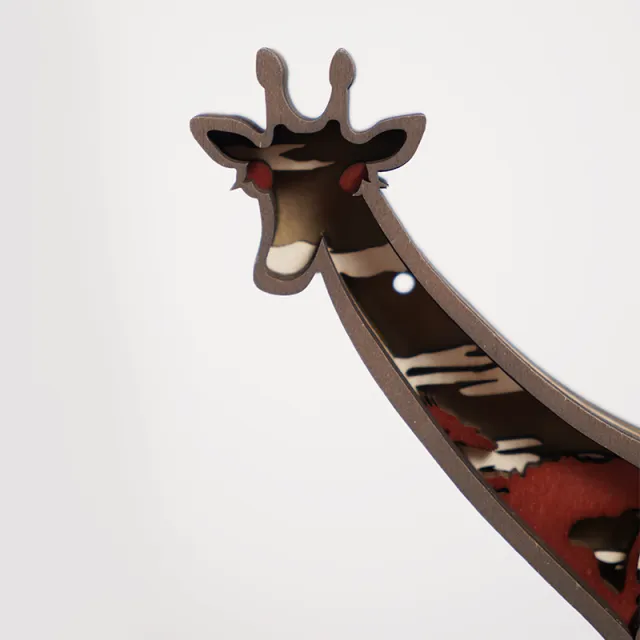 HOT SALE🔥-Giraffe Wooden Carving Gift